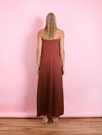 ARDEN B STRAPLESS MAXI DRESS