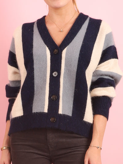 Stripe Slouch Cardi