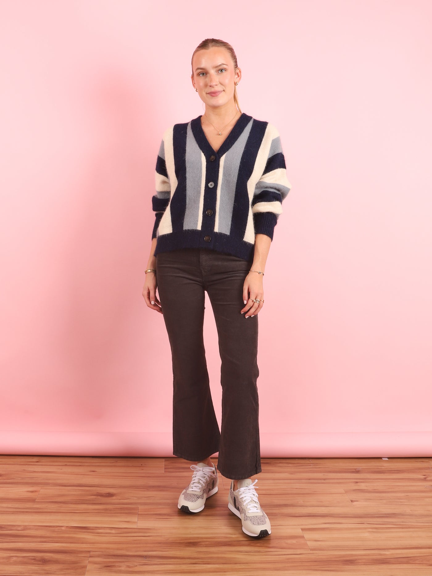 Stripe Slouch Cardi