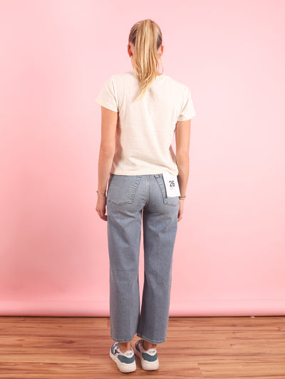 High Rise Wide Leg Crop Jean