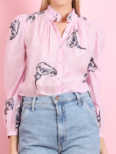 ANNABEL PINK CALLA LILY SHIRT