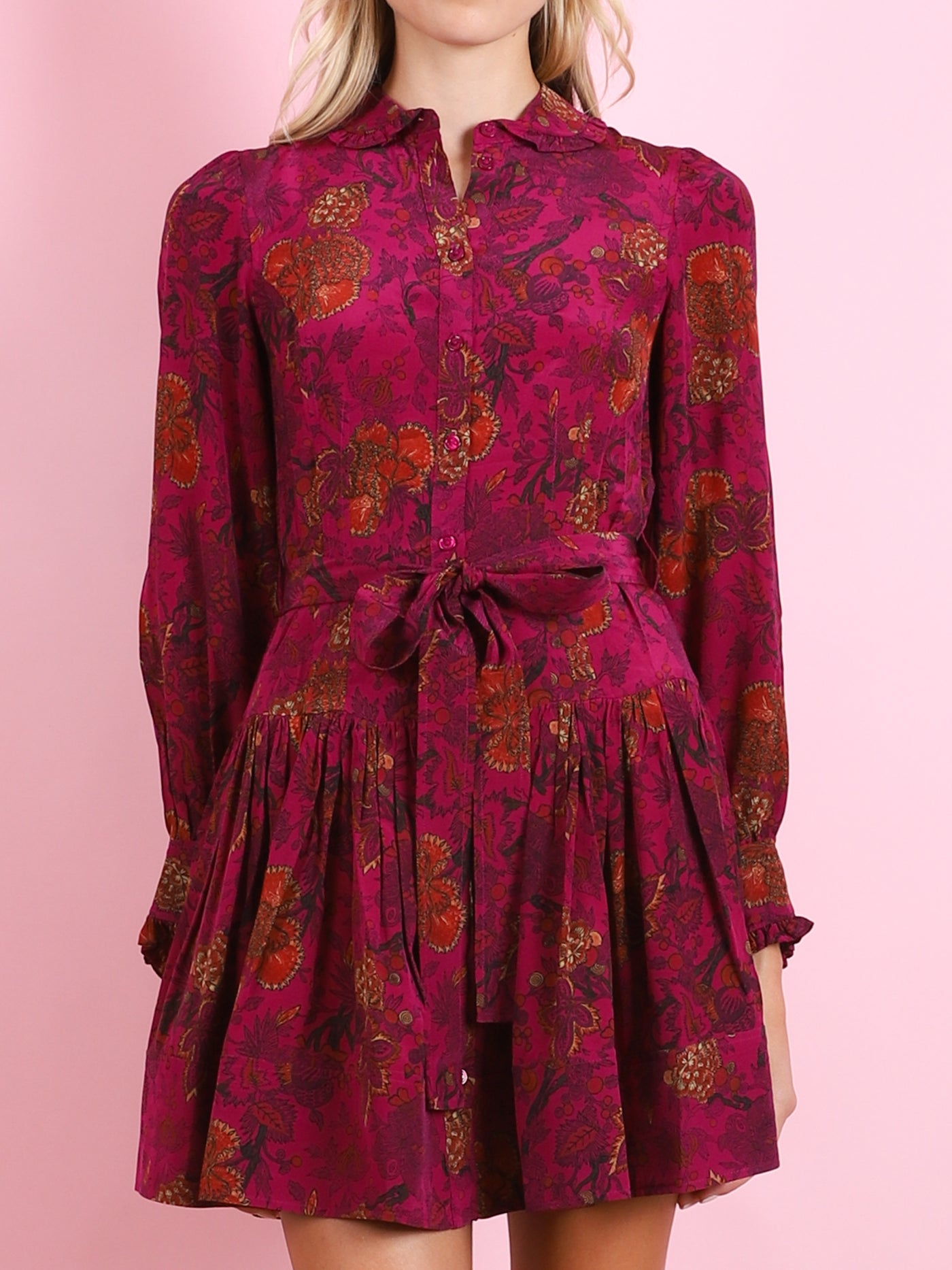 Simona Silk Mini Dress