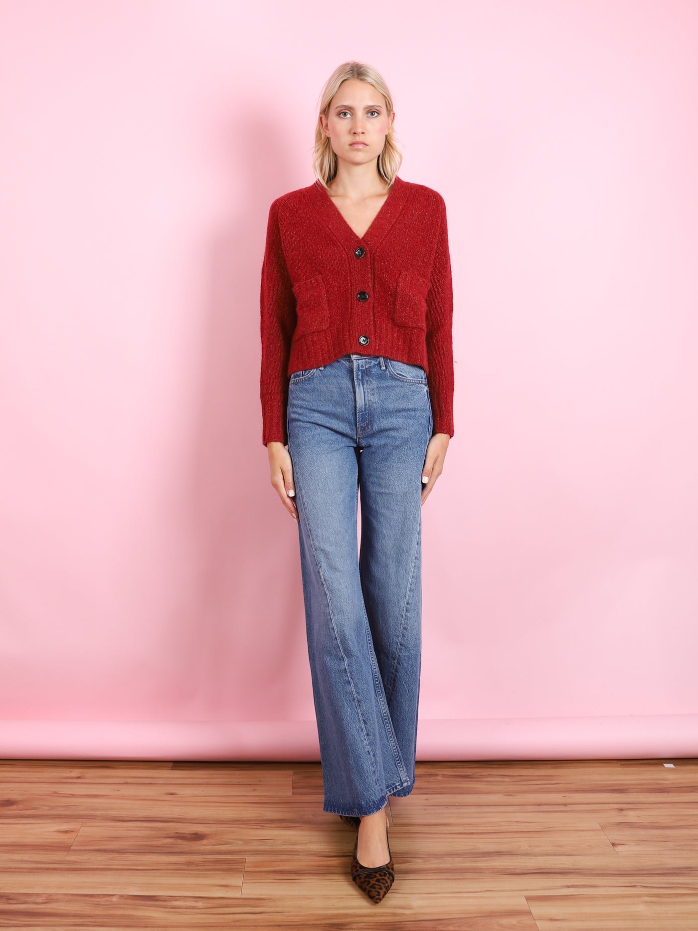 V-CARDIGAN WITH POCKETS