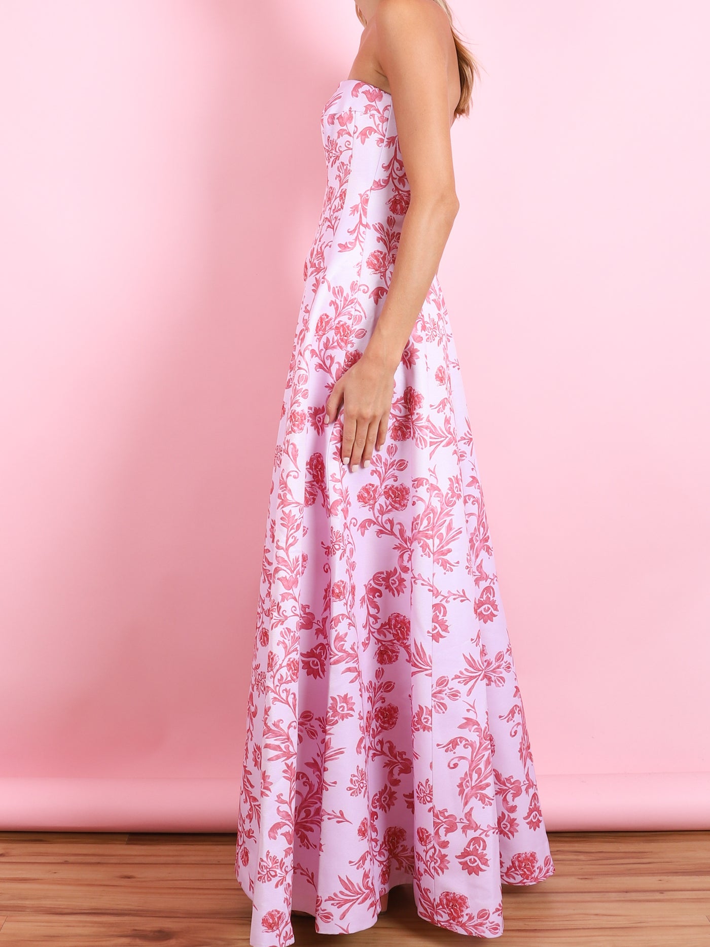 AUCLAIR FLORAL PINK DRESS