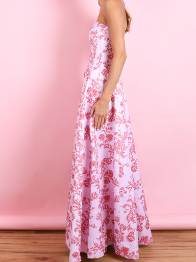 AUCLAIR FLORAL PINK DRESS