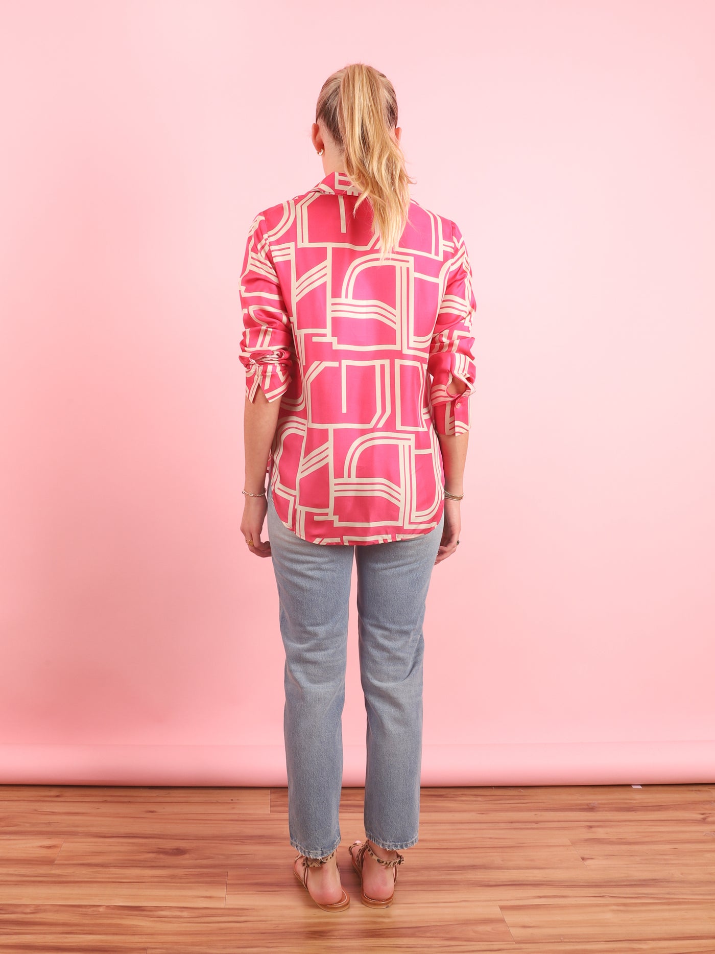 Pink Printed Shirt