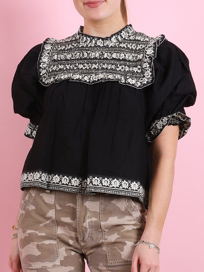 Amina Embroidered Top