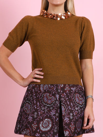 Liv Embroidered Knit Top