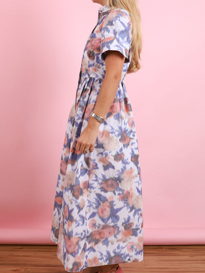 Short Sleeved Midi Dress