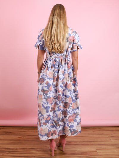 Short Sleeved Midi Dress