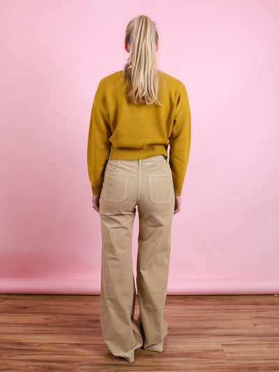 Yellow Cashmere Cardigan