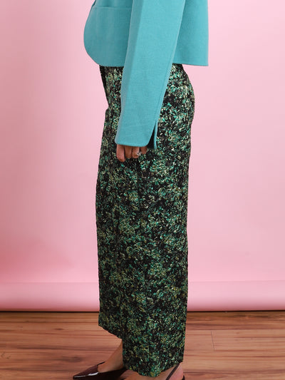 Metallic Peacock Pants