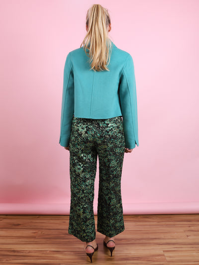 Metallic Peacock Pants
