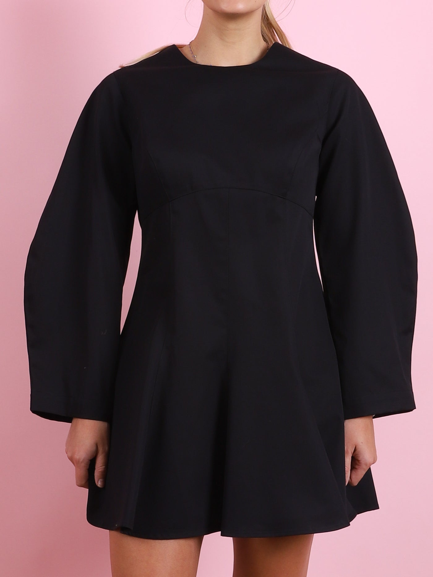 Mutton Sleeve Mini Dress