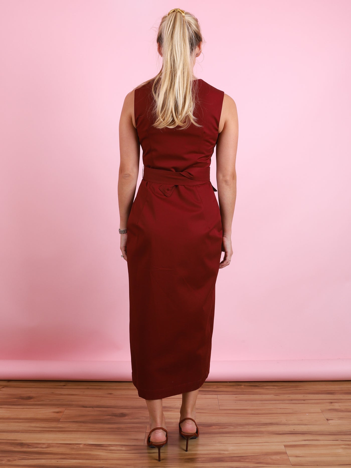Apron Cargo Midi Dress
