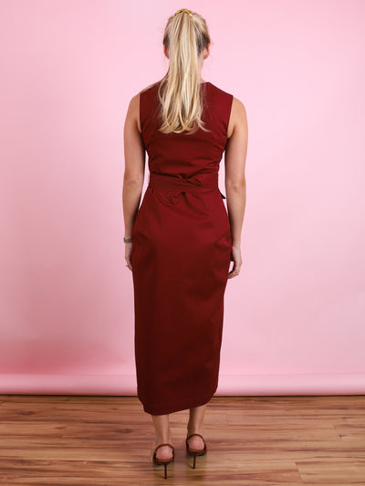 Apron Cargo Midi Dress