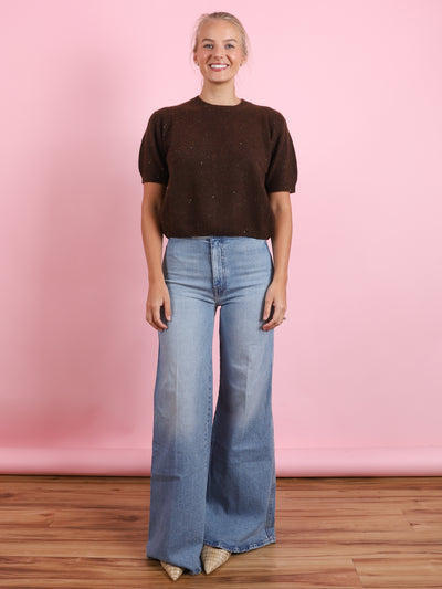 Short Sleeve Sparkle RD Sweater