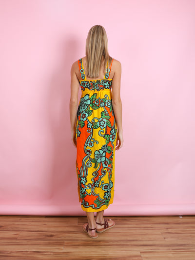 FLAME MIDI DRESS