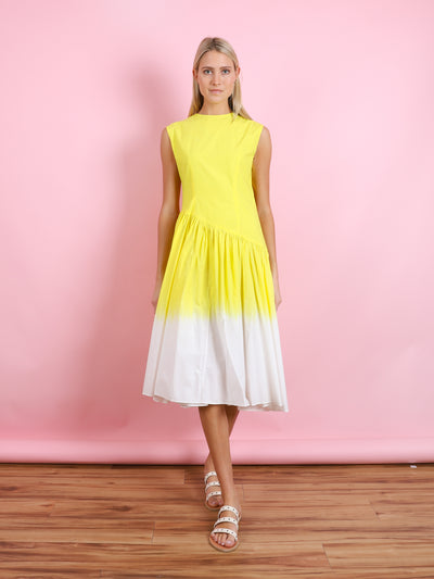 DIP DYED SLEEVELESS DRESS