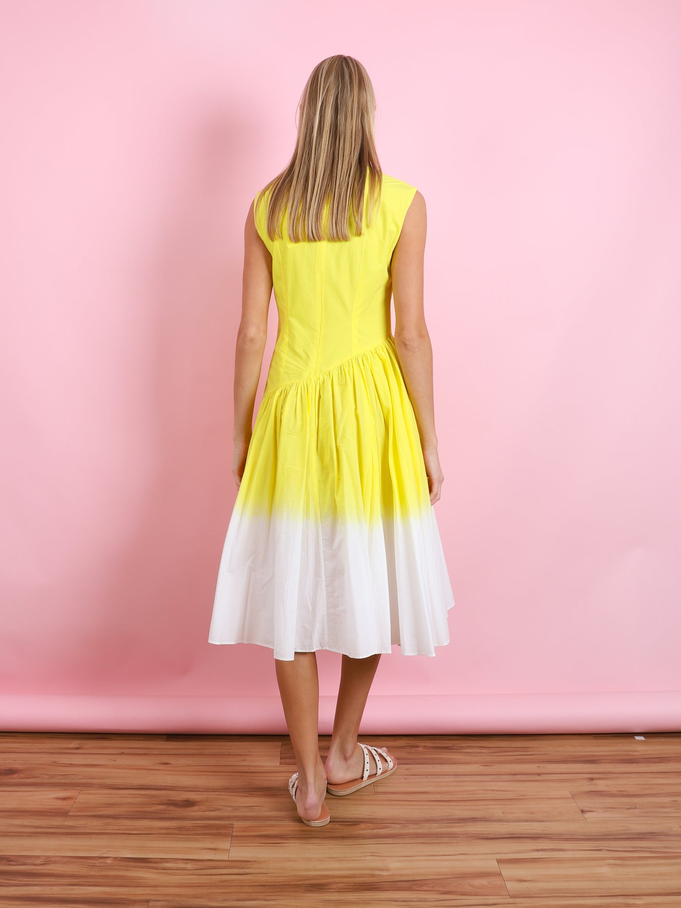 DIP DYED SLEEVELESS DRESS