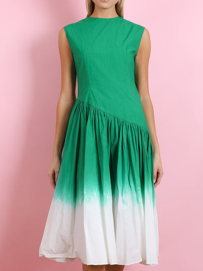 DIP DYED SLEEVELESS DRESS