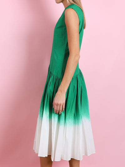 DIP DYED SLEEVELESS DRESS