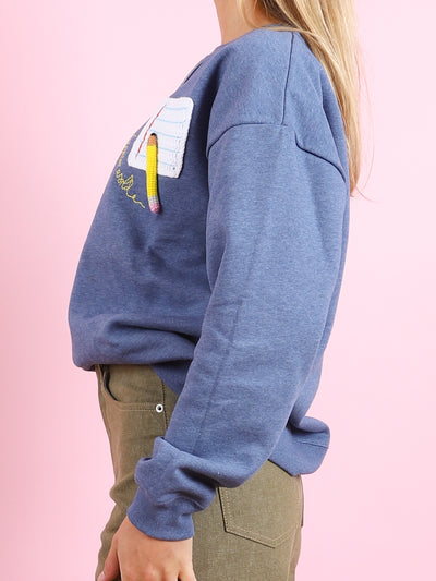 Crochet School Patch Sweater
