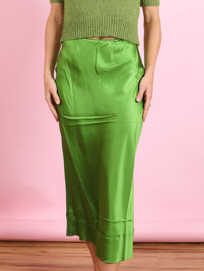 Stella Silk Satin Skirt