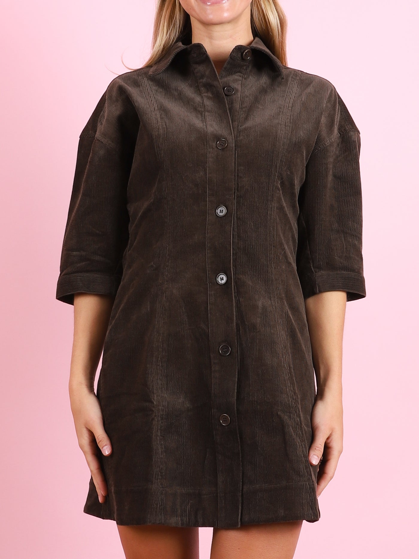 Luz Mini Dress in Carob