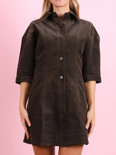 Luz Mini Dress in Carob