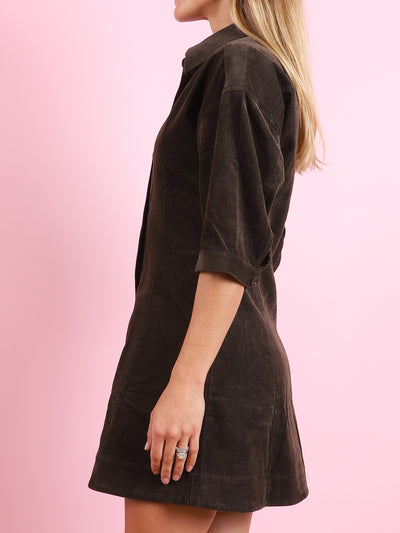 Luz Mini Dress in Carob