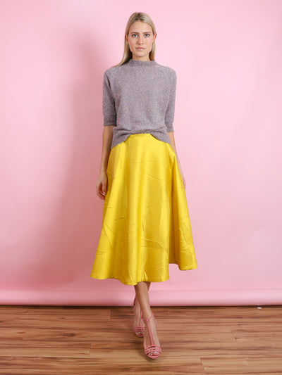 LEMON CRINKLE FULL SKIRT