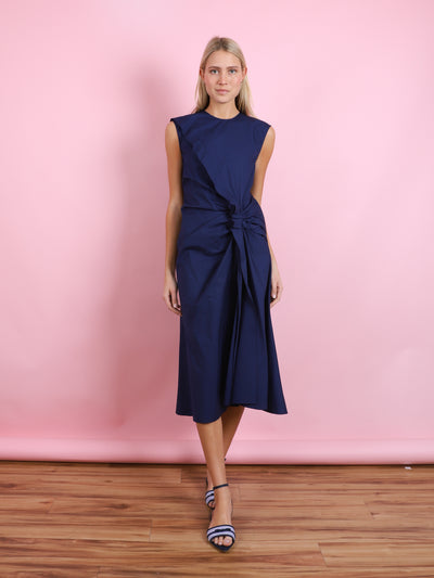 SLEEVELESS RUCHED DRESS