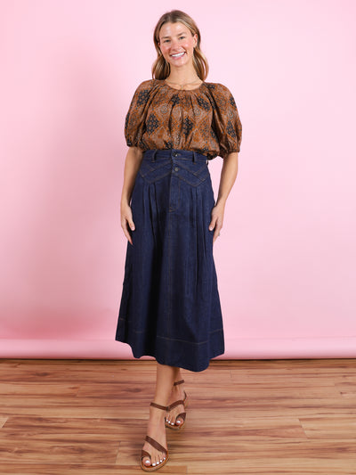 Field Skirt in Denim