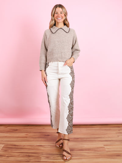 Lace Print Wayne Jean
