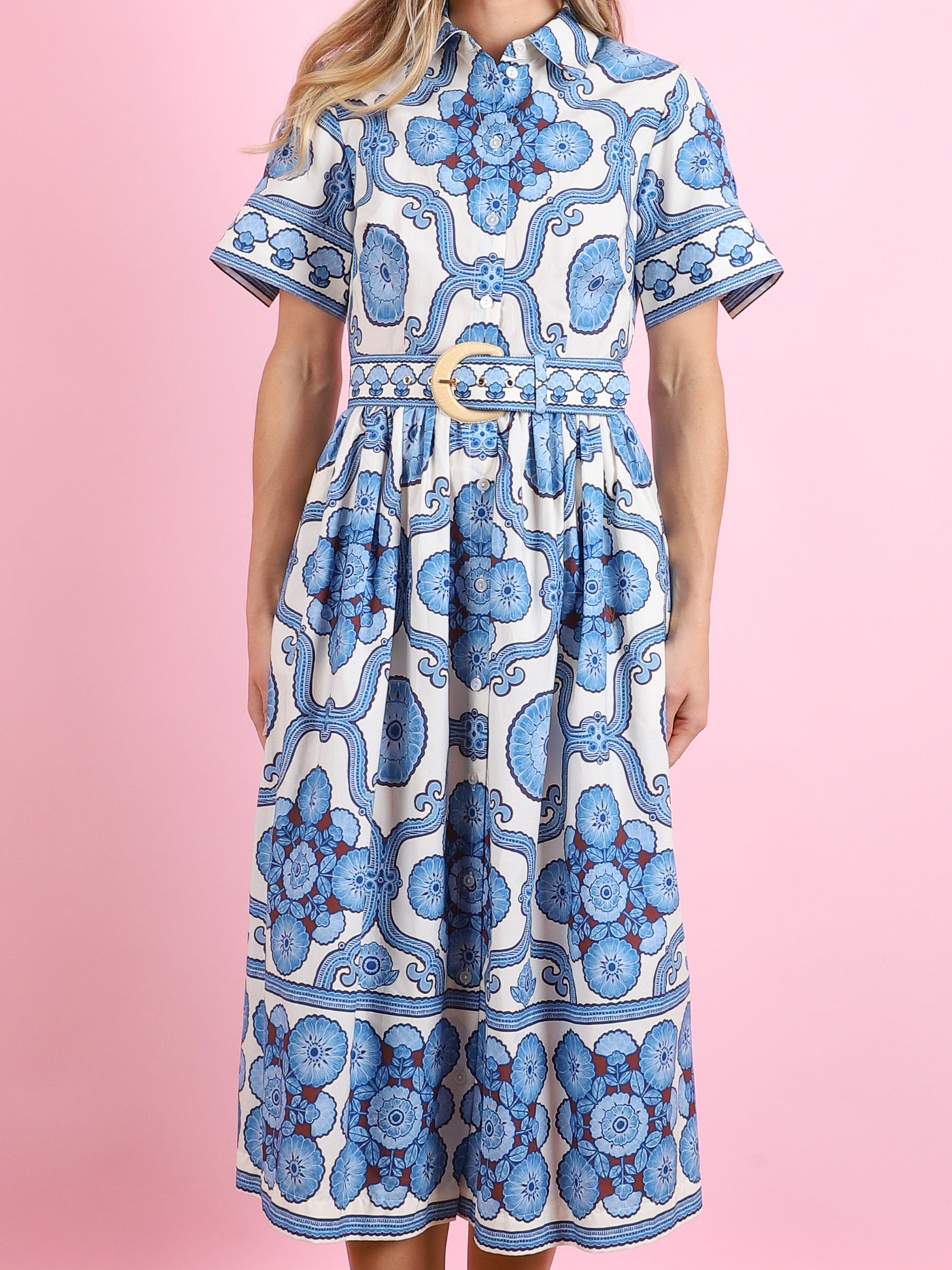 Cara Cara Malena Dress | Print/Blue | Size 10