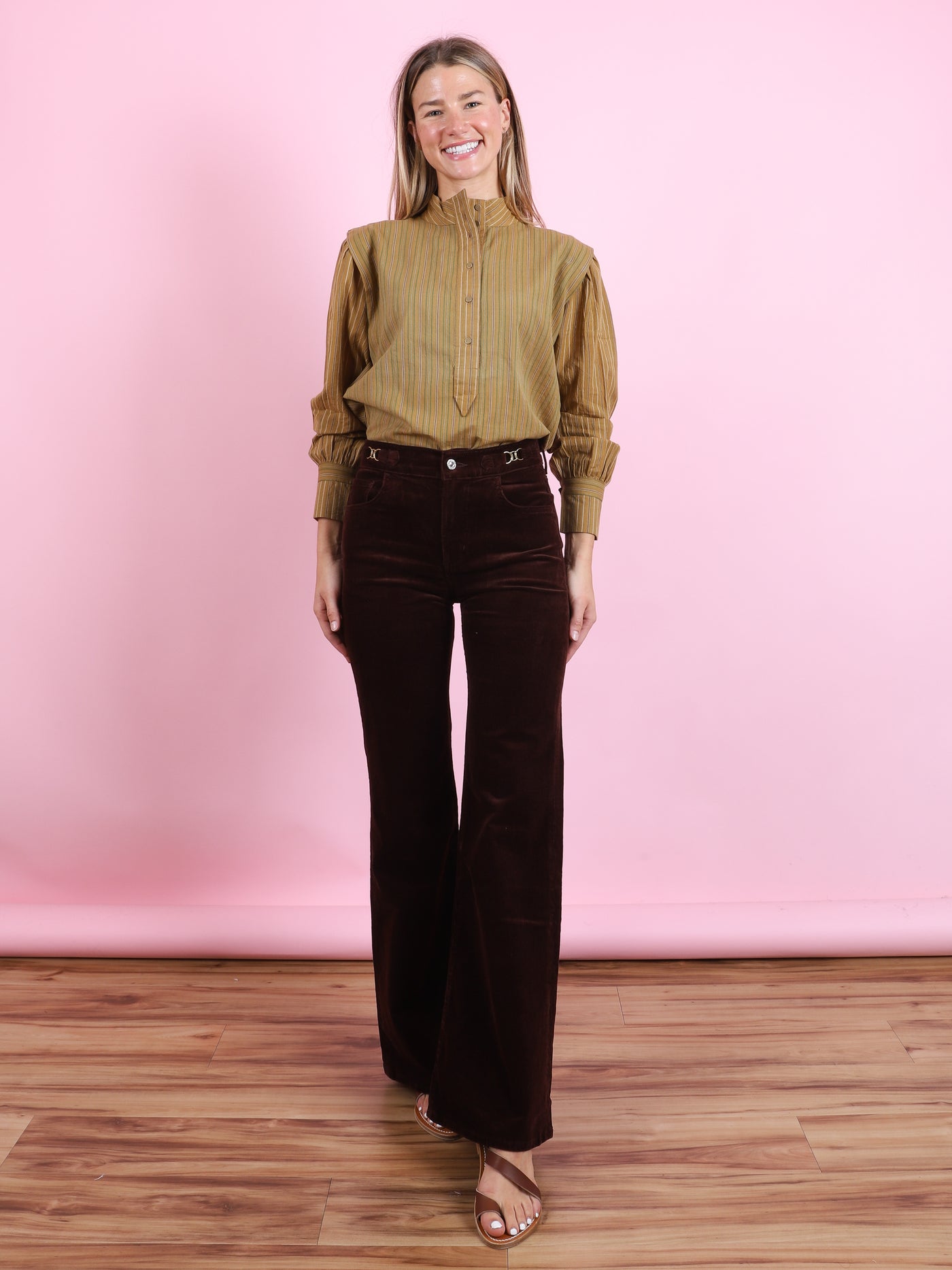 Kimberly Flare Cord with Horsebit