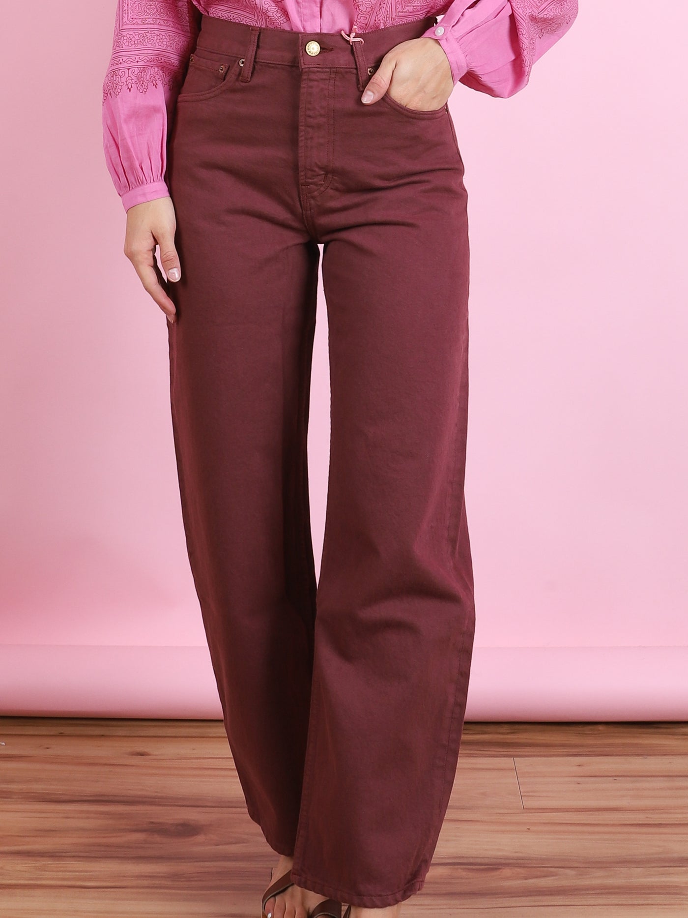 Leroy Mid Relaxed Bow Overdyed Jean