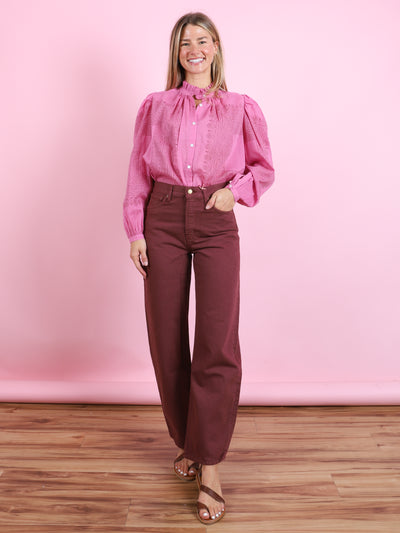 Leroy Mid Relaxed Bow Overdyed Jean
