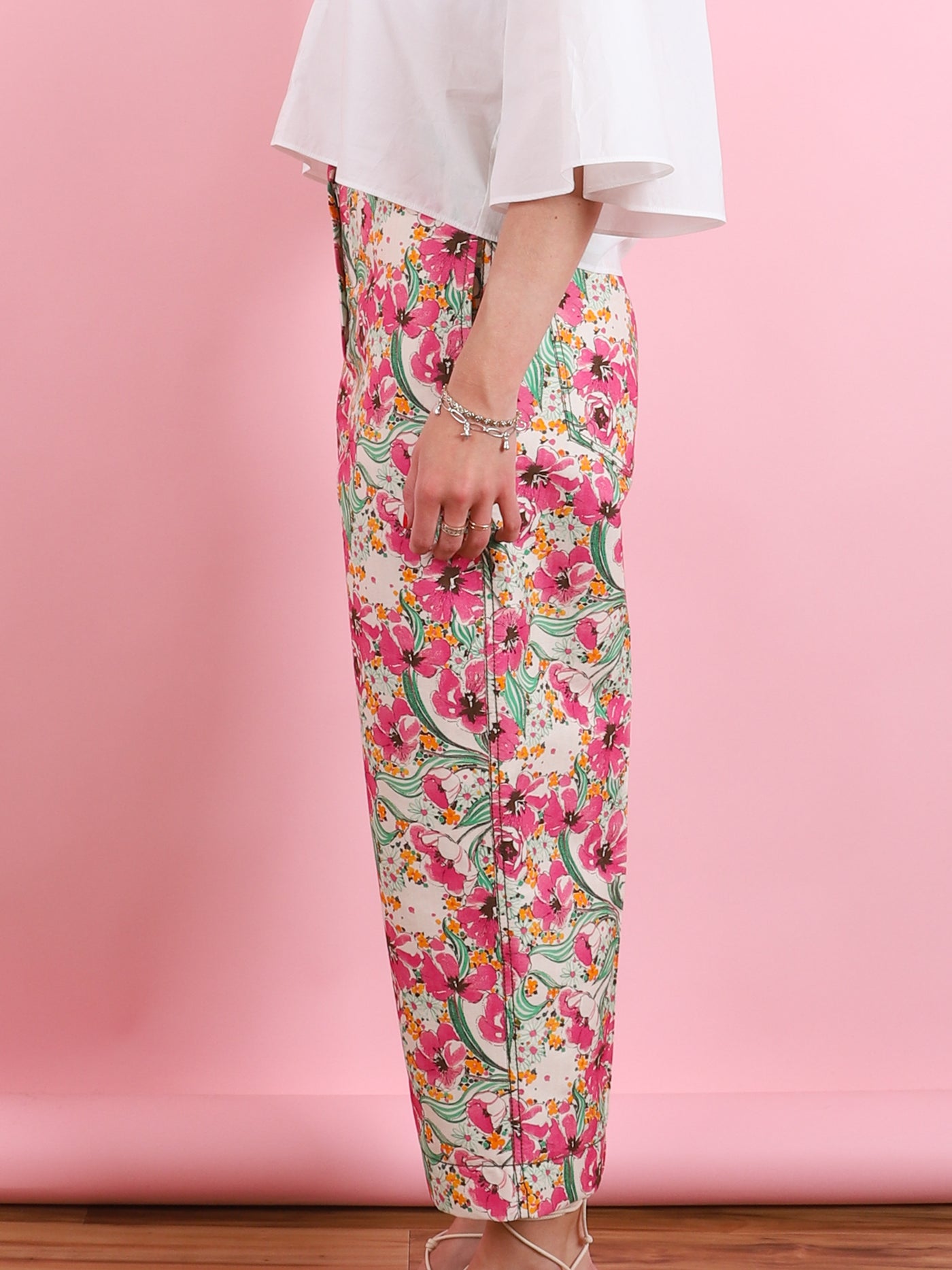 Floral Tailored Pants