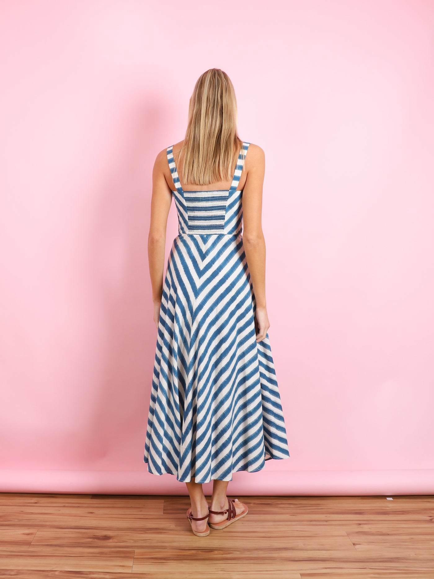 MARGHERITA IKAT STRIPE DRESS