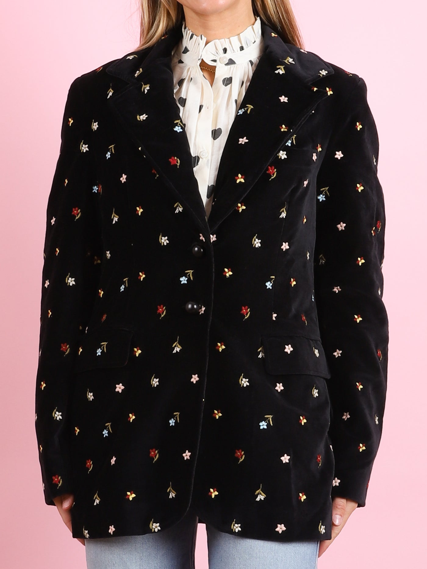 Afternoon Onyx Bouquet Blazer
