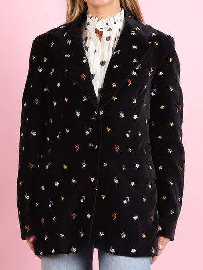Afternoon Onyx Bouquet Blazer