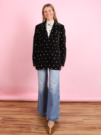 Afternoon Onyx Bouquet Blazer