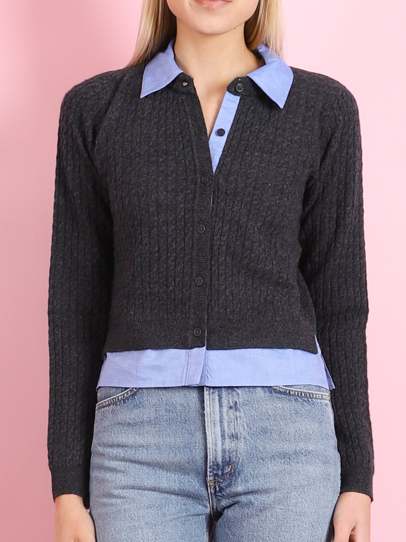 CABLE CARDIGAN