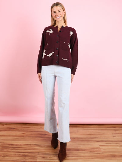 Ankle Flare Princess Seam Corduroy Legging