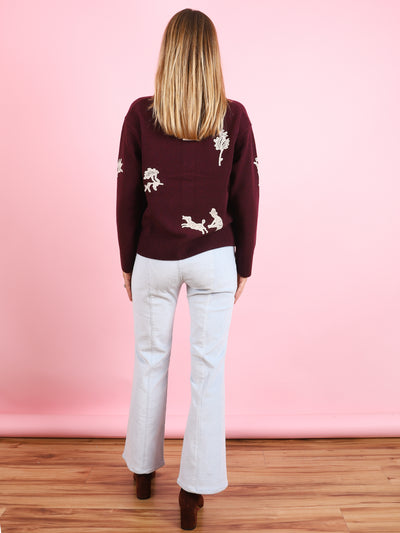 Ankle Flare Princess Seam Corduroy Legging