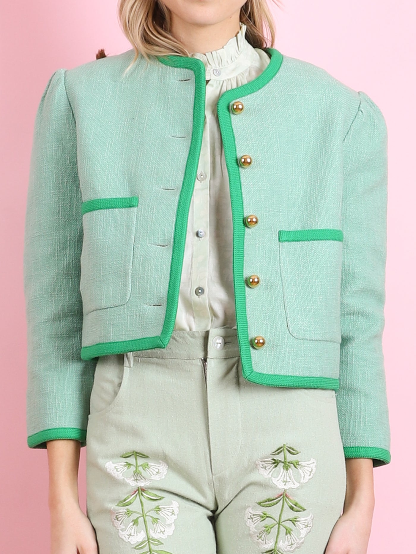 DORIAN CELADON KHADI JACKET