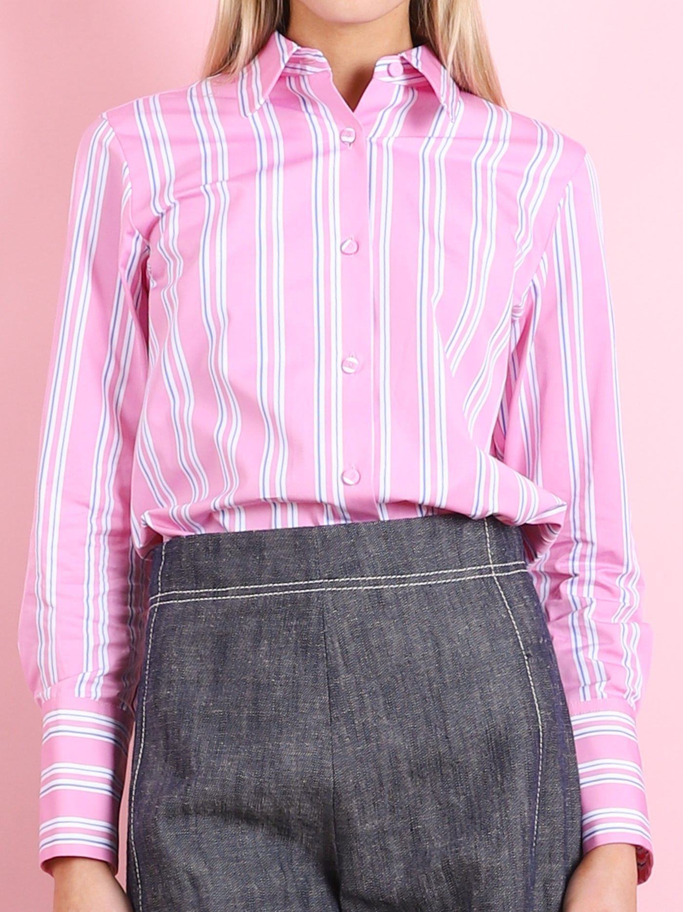 PINK CANDY STRIPE SHIRT