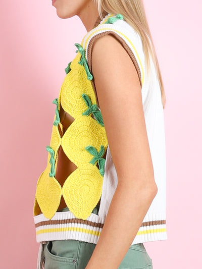 CROCHET LEMON VEST